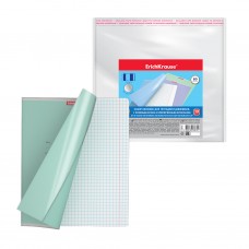 Обложка пластиковая Glossy Clear для тетрадей и дневников, с клеевым краем и увеличенным клапоном, 212х395мм, 80мкм, 10шт