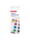 Краски акварельные ErichKrause. Basic. 12 цветов. Картон с европодвесом