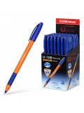 Ручка шариковая ErichKrause. U-109 Orange Stick&Grip 1.0 Ultra Glide Technology, синий