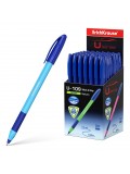 Ручка шариковая ErichKrause. U-109 Neon Stick&Grip 1.0 Ultra Glide Technology, синий