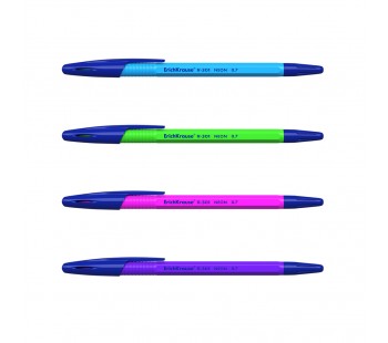 Ручка шариковая ErichKrause. R-301 Neon Stick 0.7, синяя