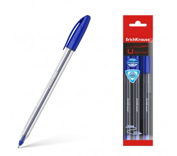 Ручка шариковая ErichKrause. U-108 Classic Stick 1.0, Ultra Glide Technology, синий.