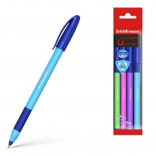 Ручка шариковая ErichKrause. U-109 Neon Stick&Grip 1.0, Ultra Glide Technology, синий