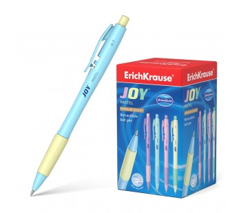 Ручка шариковая автоматическая ErichKrause. JOY Pastel, Ultra Glide Technology, синий. 50шт