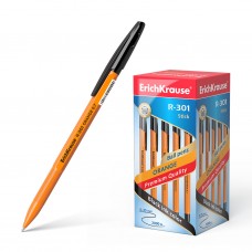 Ручка шариковая ErichKrause. R-301 Orange Stick 0.7, черный. 50 шт