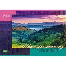 АЛЬБОМ для рисования "ECO" 32л А4ф на скобе -Гармония природы-