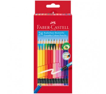 Карандаши цветные стираемые Faber-Castell, 24 цвета