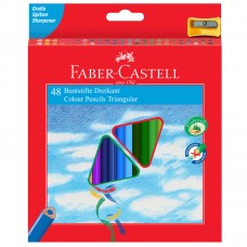 Карандаши цветные Faber-Castell "Ecopen" 48 цветов, трехгранные с точилкой.