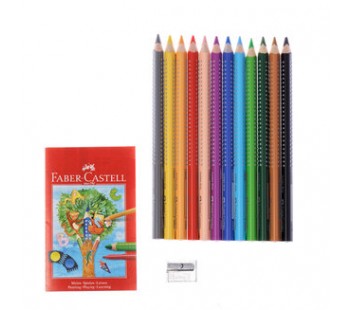 Карандаши цветные Faber-Castell "Jumbo Grip", 12 цветов