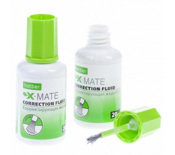 Корректирующая Жидкость Hatber X-Mate на химической основе 20ml l с кисточкой