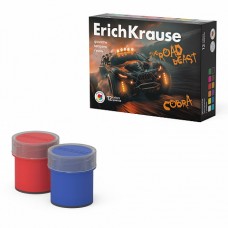 Гуашь ErichKrause Road Beast 12 цветов (в коробке 12 шт)