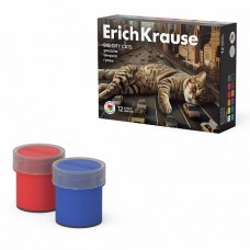 Гуашь ErichKrause Big City Cats 12 цветов (в коробке 12 шт)