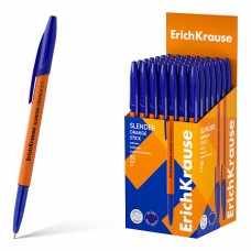 Ручка шариковая ErichKrause Slender Stick Orange 0.7, Super Glide Tech  синяя (кор.50шт)