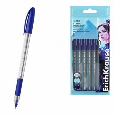 Набор 8 ручек шариковых ErichKrause U-109 Stick&Grip Classic 1.0,UltraGlideTech,синие