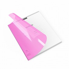 Тетрадь ШУ с пластиковой обложкой. Классика розовая, 18л А5+, CoverPrо Neon, клетка (блок 10шт.)