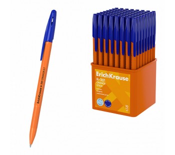 Ручка шариковая ErichKrause Stick Orange 0.7, синяя (стакан 70 шт.)