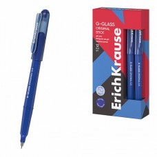 Ручка гелевая ErichKrause G-Glass Stick Original 0.5, синяя (коробка 12 шт.)