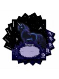 Тетрадь ШУ ErichKrause Black Unicorn, 18 листов, линейка (блок 10 шт.)