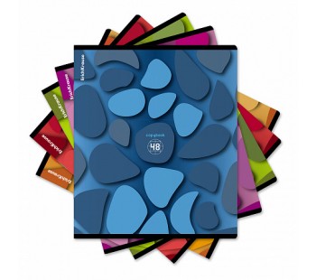 Тетрадь ОУ ErichKrause Color Stones, 48 листов, клетка (блок 5 шт)