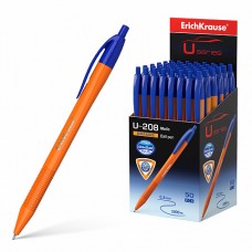 Ручка шариковая автоматическая ErichKrause U-208 Orange Matic 1.0 Ultra Glide Technology, синяя (кор.50шт).