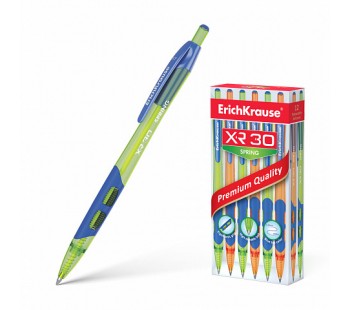Ручка шариковая автоматическая ErichKrause® XR-30 Spring, синяя 