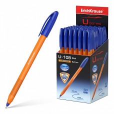 Ручка шариковая ErichKrause® U-108 Orange Stick 1.0, Ultra Glide Technology, синяя (кор.50шт).