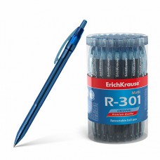 Ручка шариковая автоматическая  ErichKrause® R-301 Original Matic 0.7, синяя (тубус 60шт)