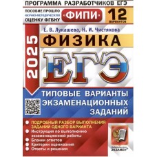 ЕГЭ-2025. Физика. 12 вариантов. Типовые варианты экзаменационных заданий 