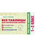 Все таблицы для начальной школы. 1–2 класс. Русский язык, математика, окружающий мир