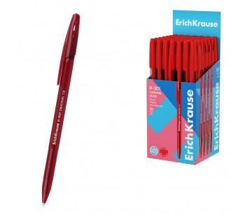 Ручка шариковая ErichKrause R-301 Stick Original 1.0, цвет чернил красный (в коробке по 50 шт.)