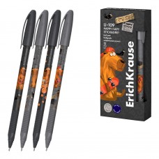 Ручка шариковая ErichKrause U-109 Stick&Grip Happy Capy 1.0, Ultra Glide Technology, цвет чернил синий (в коробке по 12 шт.)