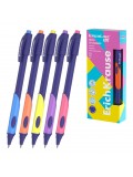 Ручка шариковая ErichKrause ErgoLine® Kids для левшей Stick&Grip Neon 0.5, Super Glide Technology, цвет чернил синий (в коробке по 10 шт.)