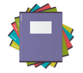 Тетрадь школьная ученическая ErichKrause Unicolor Bright, 12 листов, клетка, ассорти (блок 10 шт.)