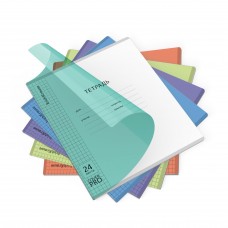 Тетрадь школьная ученическая с пластиковой обложкой на скобе ErichKrause Классика CoverPro matt, Pulse, А5+, 24 листов, клетка, ассорти (блок 10 шт) Тетрадь школьная ученическая с пластиковой обложкой на скобе ErichKrause Классика CoverPro matt, Pulse, А5+, 24 листов, клетка, ассорти (блок 10 шт)