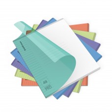 Тетрадь общая ученическая с пластиковой обложкой на скобе ErichKrause Классика CoverPro matt, Pulse, А5+, 48 листов, линейка, ассорти (блок 5 шт) Тетрадь общая ученическая с пластиковой обложкой на скобе ErichKrause Классика CoverPro matt, Pulse, А5+, 48 листов, линейка, ассорти (блок 5 шт)