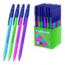 Ручка шариковая ErichKrause R-301 Stick Neon 1.0, цвет чернил синий (в стакане по 70 шт.)