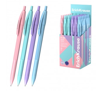 Ручка шариковая автоматическая ErichKrause R-301 Matic Pastel 0.7, цвет чернил синий (в коробке по 50 шт.)