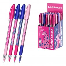 Ручка шариковая ErichKrause U-109 с резиновым хватом Розовая пантера 1.0, технология ультраскольжения, чернила синие (в коробке по 50 шт.)