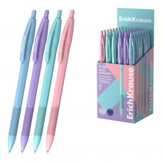 Ручка шариковая автоматическая ErichKrause R-301 с резиновым хватом Пастель 0.7, цвет чернил синий (в коробке по 50 шт.)