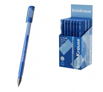Ручка гелевая ErichKrause Титул 0.5, тонированная, цвет чернил синий (в коробке по 50 шт.)