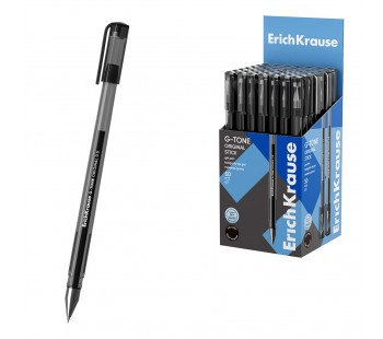 Ручка гелевая ErichKrause Титул 0.5, тонированная, цвет чернил черный (в коробке по 50 шт.)
