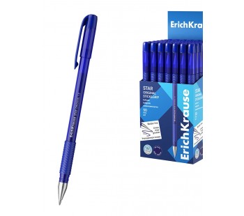Ручка шарариковая ErichKrause Star Stick&Grip Original 1.2, синяя (коробка 50 шт)