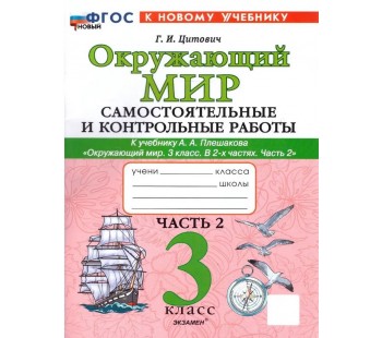 Окружающий мир. 3 класс. Самостоятельные и контрольные работы. Часть 2