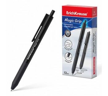 Ручка гелевая сo стираемыми чернилами ErichKrause® Magic Grip 0.5, черная