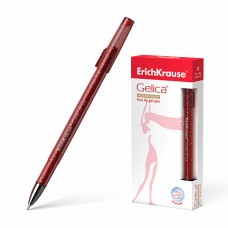 Ручка гелевая ErichKrause® Gelica®, красная (коробка 12 шт.)