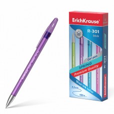 Ручка гелевая ErichKrause® R-301 Spring Gel Stick 0.5, синяя (коробка 12 шт.)