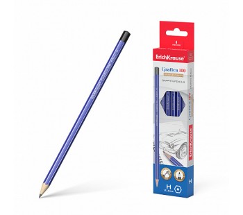 Чернографитный шестигранный карандаш  ErichKrause® Grafica 100 H (коробка 12 шт.)