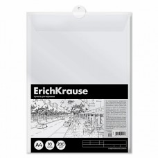Бумага для черчения в пластиковой папке ErichKrause, Art, А4, 10 листов