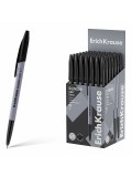 Ручка шариковая ErichKrause Slender Stick Grey 0.7, Super Glide Tech черная (кор.50шт)