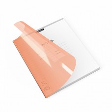 Тетрадь ШУ с пластиковой обложкой Классика оранжевая, 12л А5+, CoverPrо Neon, линейка (блок 10шт.)